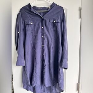 Banana Republic Navy Shirt Dress